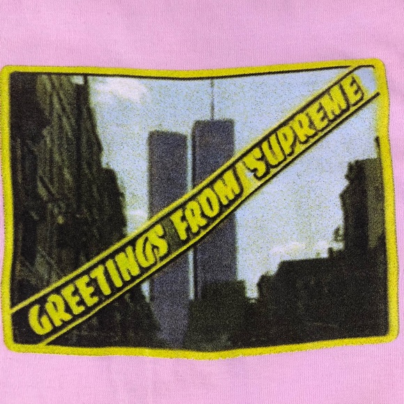 Supreme Greetings From New York Twin Towers Tee - Picture 3 of 6